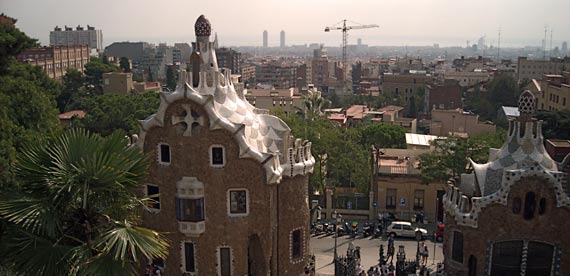 Park Güell - Aussicht auf Barcelona